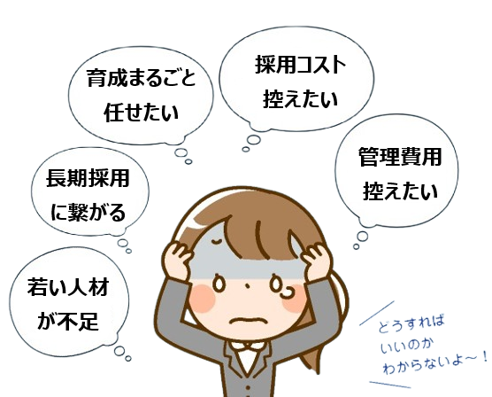 困っている人